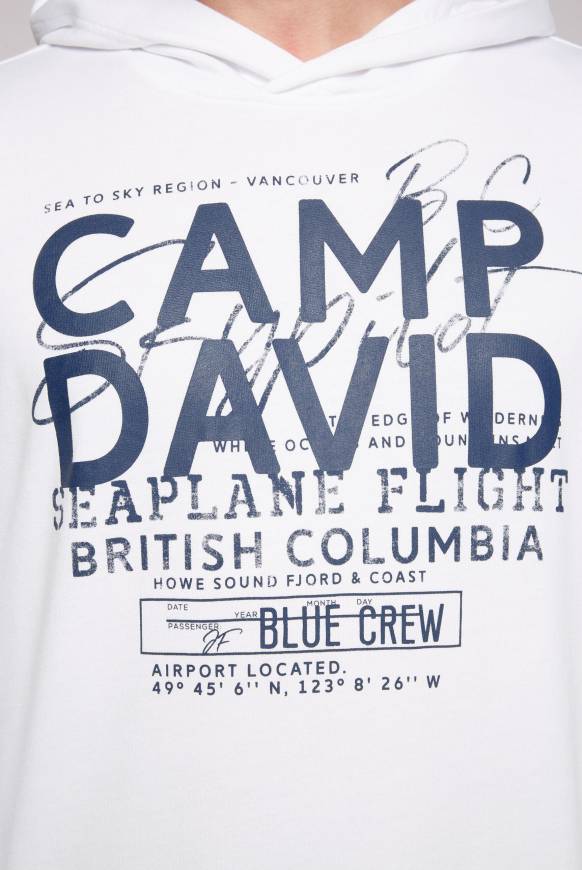 Soccx Hoodie Mit Label Print Opticwhite