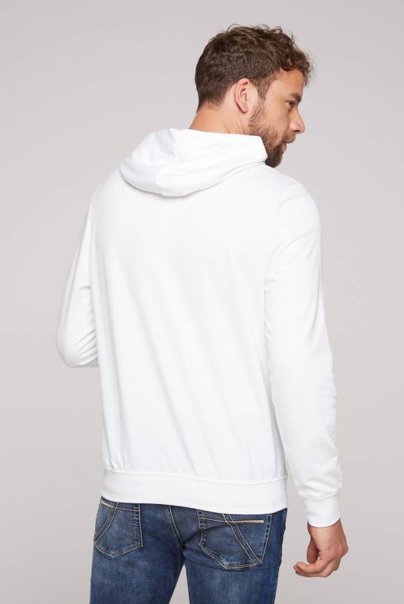 Soccx Hoodie Mit Label Print Opticwhite