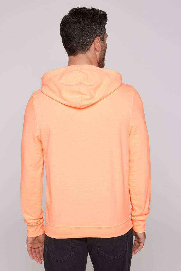 Soccx Hoodie Mit Label Print Speed Orange
