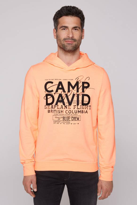 Soccx Hoodie mit Label Print speed orange