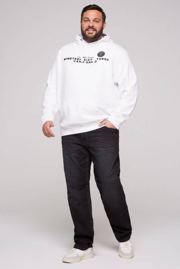 Soccx Hoodie Mit Rubber Print Opticwhite S