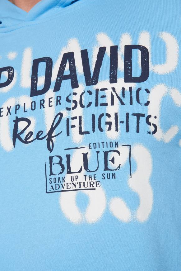 Soccx Hoodie Mit Spray-Effekt-Artwork Aqua