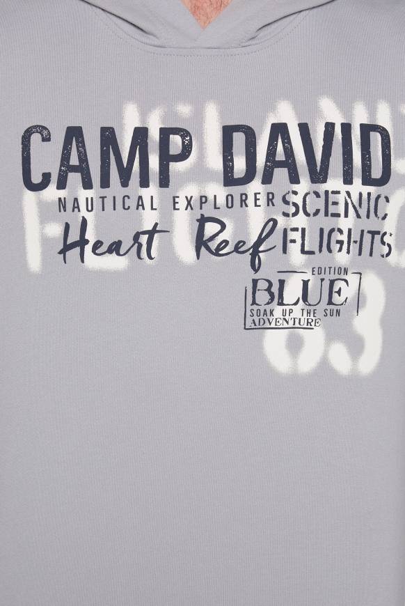 Soccx Hoodie Mit Spray-Effekt-Artwork Cozy Blue