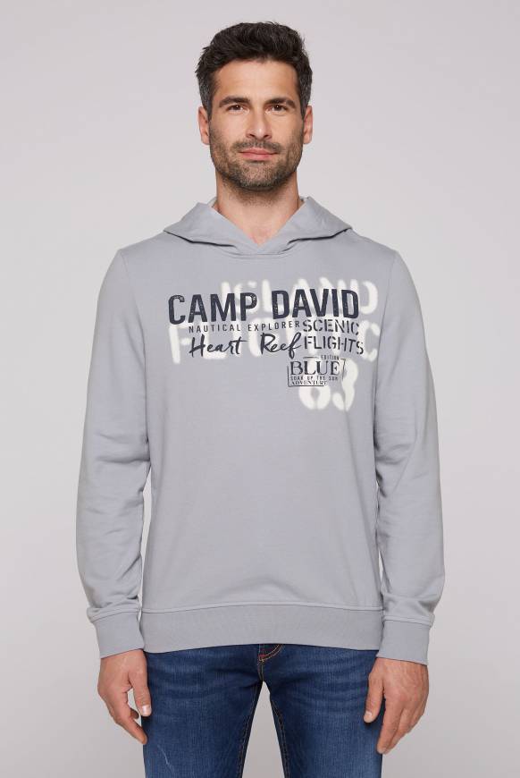 Soccx Hoodie mit Spray-Effekt-Artwork cozy blue