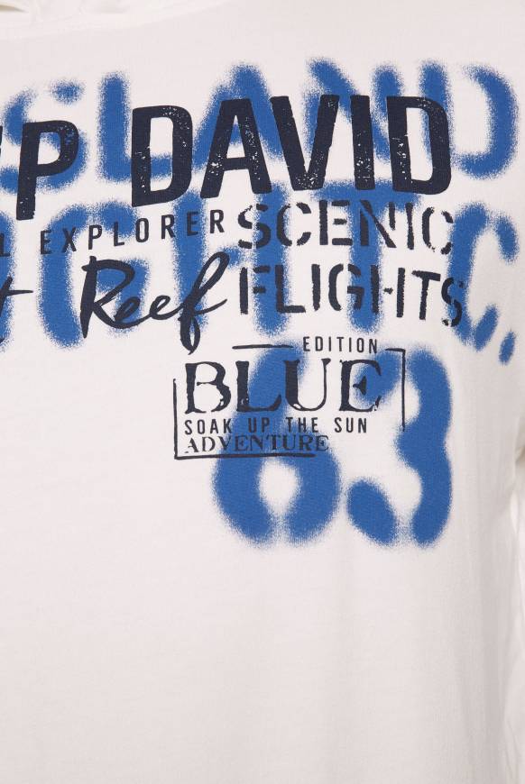 Soccx Hoodie Mit Spray-Effekt-Artwork Ivory