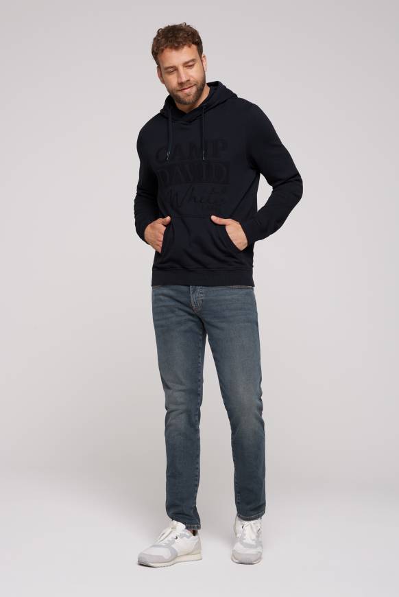 Soccx Hoodie Mit Tonigem Logo Artwork Blue Navy