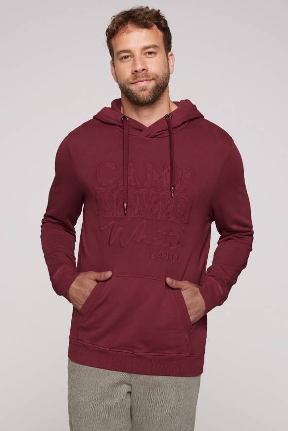Soccx Hoodie mit tonigem Logo Artwork burgundy
