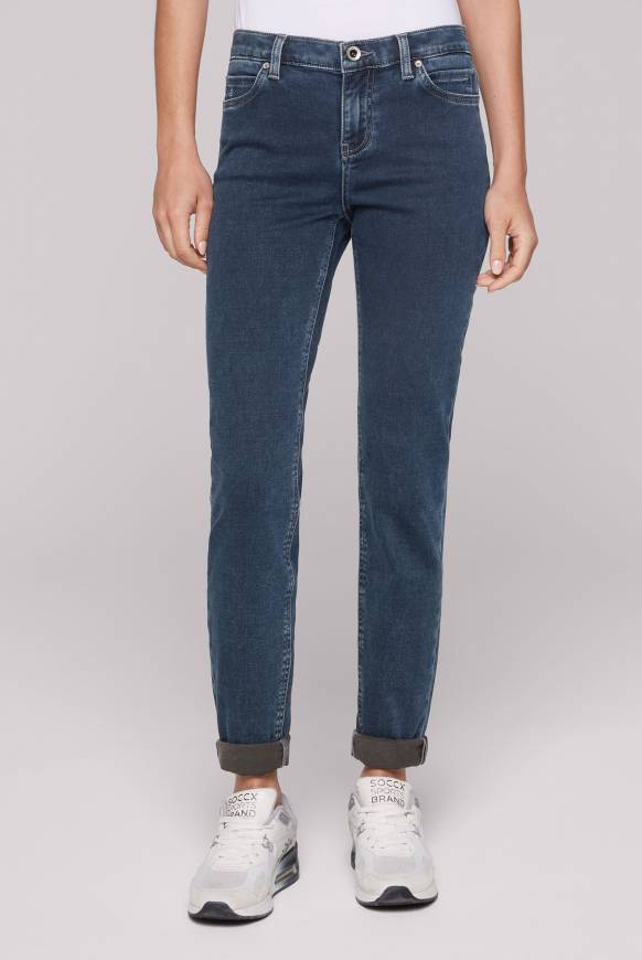 Soccx Jeans HE:DI aus Jogg-Denim blue black jogg