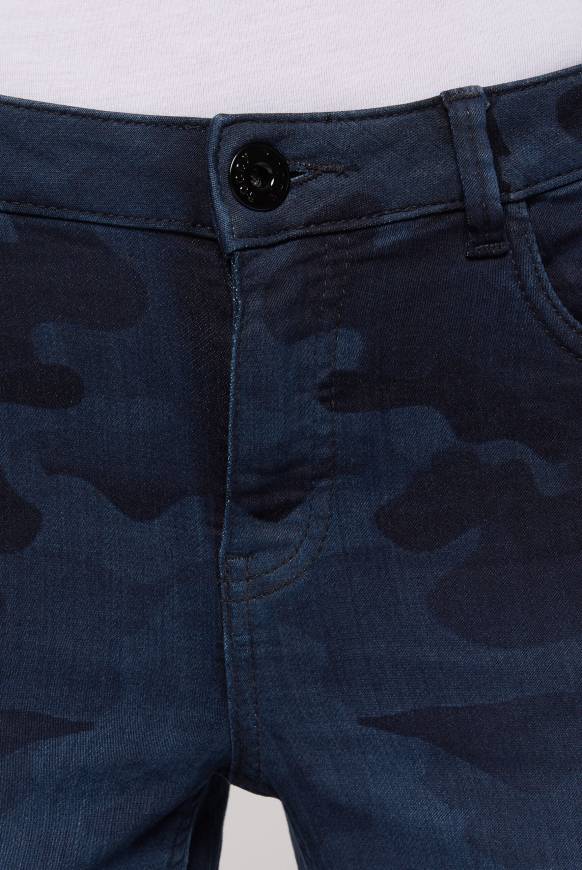 Soccx Jeans MI:RA Slim Fit Blue Camouflage