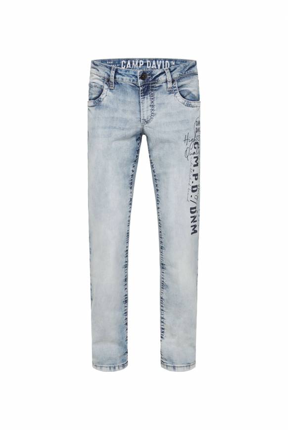 Soccx Jeans NI:CO Regular Fit Mid Blue Printed