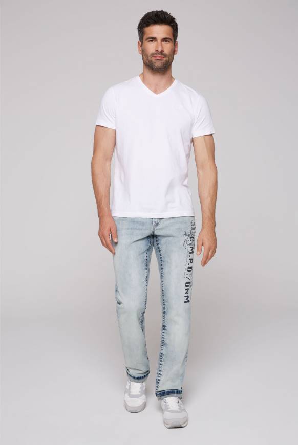 Soccx Jeans NI:CO Regular Fit Mid Blue Printed