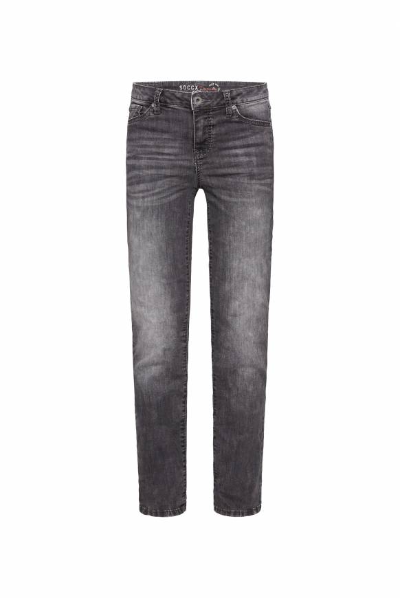 Soccx Jeans RO:MY Mit Bleaching-Effekten Grey Used