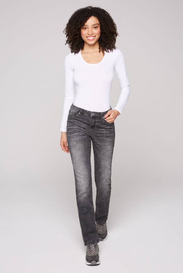 Soccx Jeans RO:MY Mit Bleaching-Effekten Grey Used