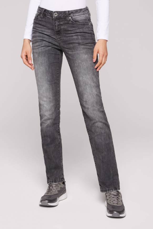 Soccx Jeans RO:MY mit Bleaching-Effekten grey used
