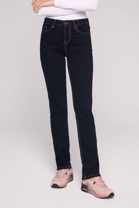 Soccx Jeans RO:MY mit geradem Bein blue black
