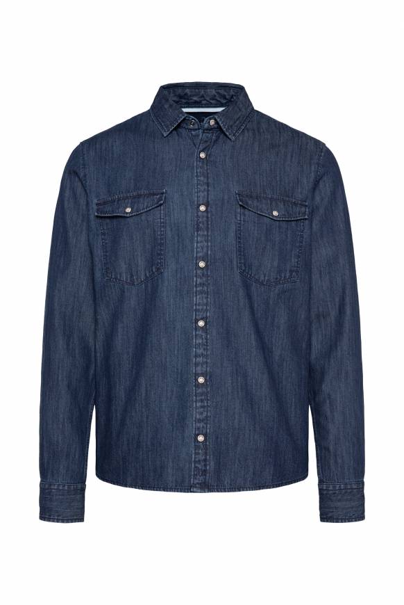 Soccx Jeanshemd Regular Fit Blue Vintage