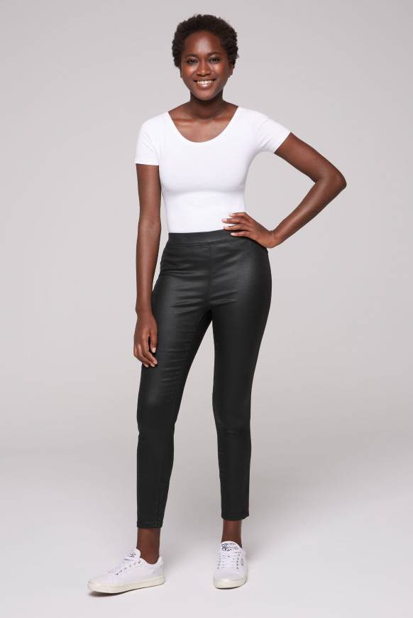 Soccx Jeggings PI:A Skinny Fit Black Washed
