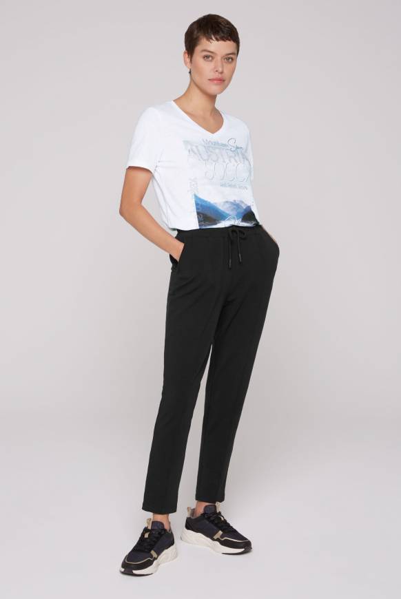 Soccx Jerseyhose Mit Elastikbund Und Biesen Black