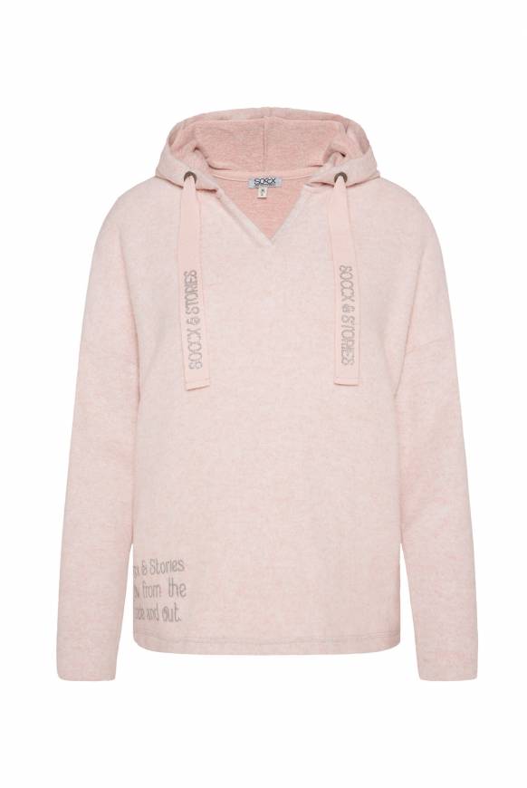 Soccx Kapuzenpullover Aus Flauschstrick Rose Blush