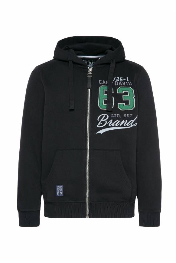 Soccx Kapuzensweatjacke Mit Retro-Artwork Black