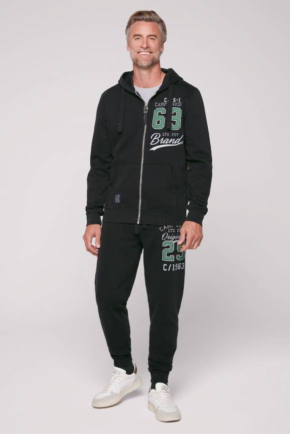 Soccx Kapuzensweatjacke Mit Retro-Artwork Black