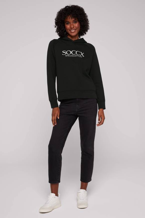 Soccx Kapuzensweatshirt Mit Logo Print Black