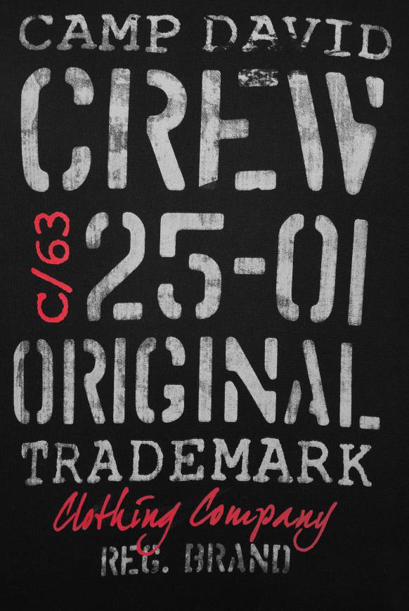 Soccx Kapuzensweatshirt Mit Used Print Black