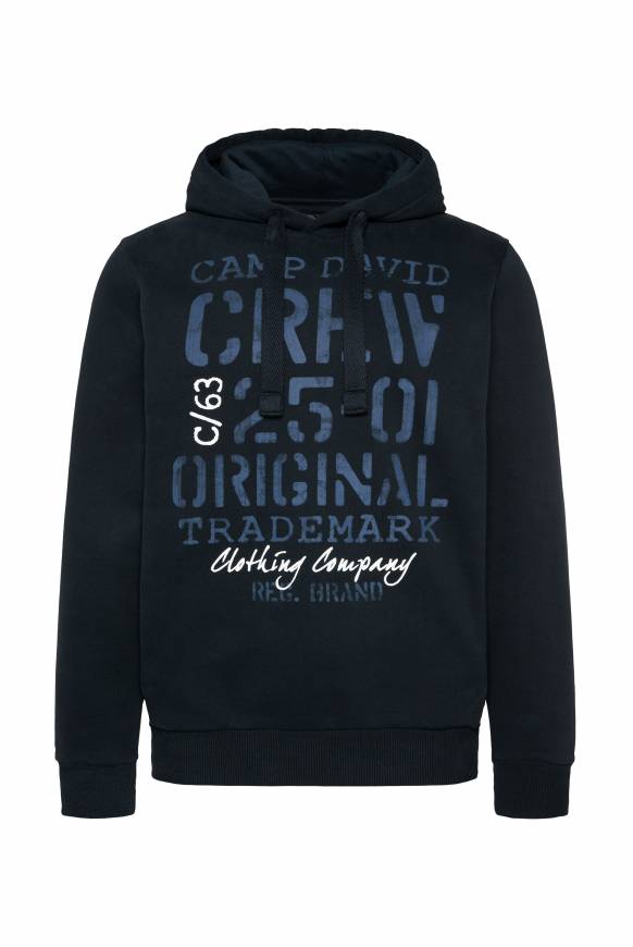 Soccx Kapuzensweatshirt Mit Used Print Blue Navy