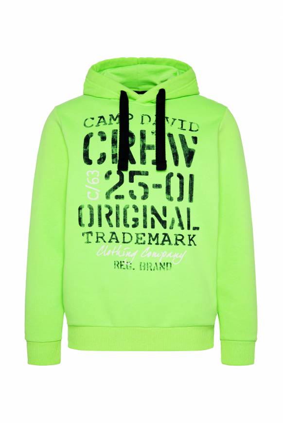 Soccx Kapuzensweatshirt Mit Used Print Neon Green
