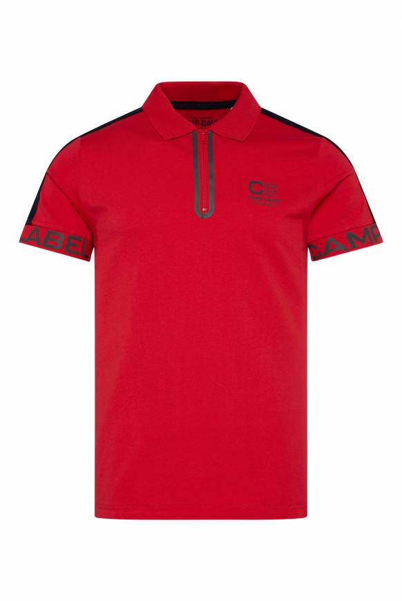 Soccx Kurzarmpolo Mit Folienprints Flight Red