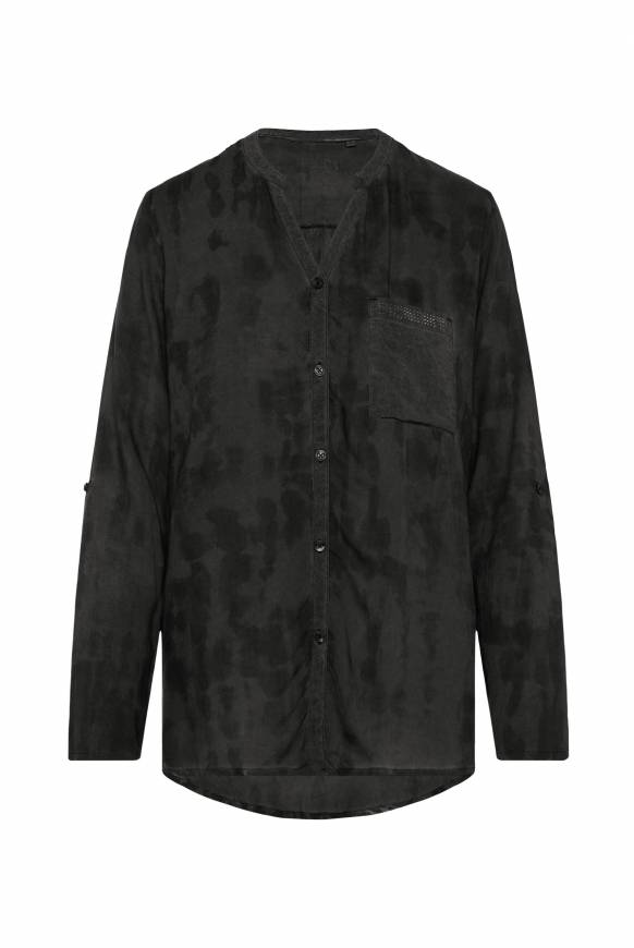 Soccx Langarmbluse Mit All Over Print Black