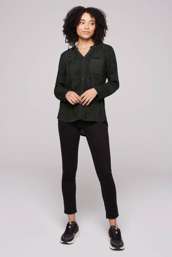 Soccx Langarmbluse Mit All Over Print Black