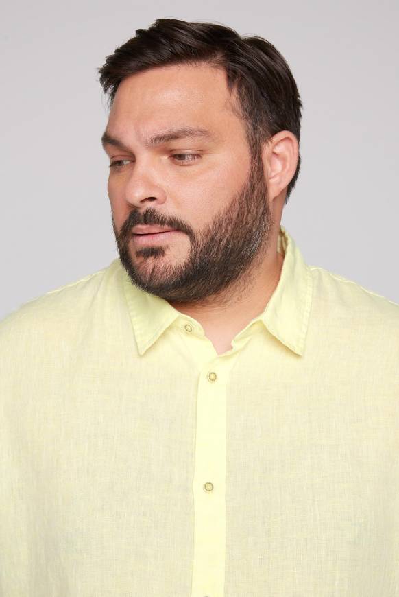 Soccx Langärmeliges Leinenhemd Sun