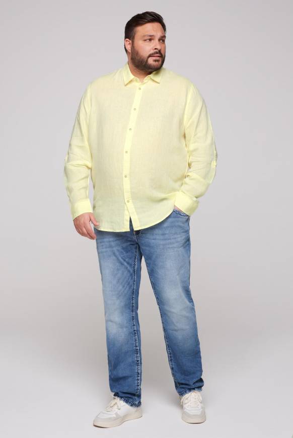 Soccx Langärmeliges Leinenhemd Sun