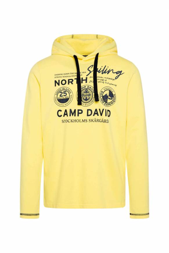 Soccx Langarmshirt Mit Kapuze Und Print Light Lime