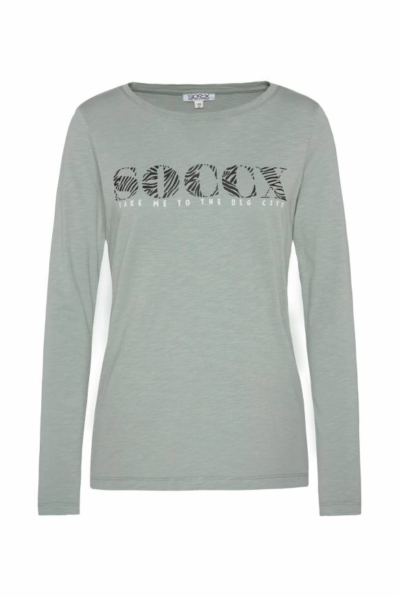 Soccx Langarmshirt Mit Logo Print Lake