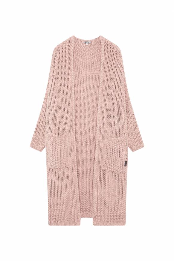 Soccx Langer Cardigan Mit Perlmuster Rose Blush
