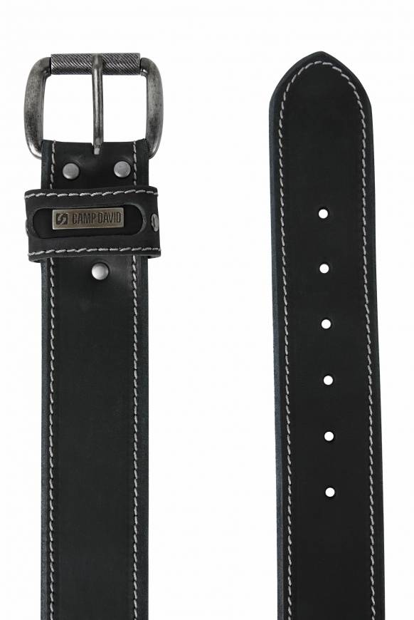 Soccx Ledergürtel Black