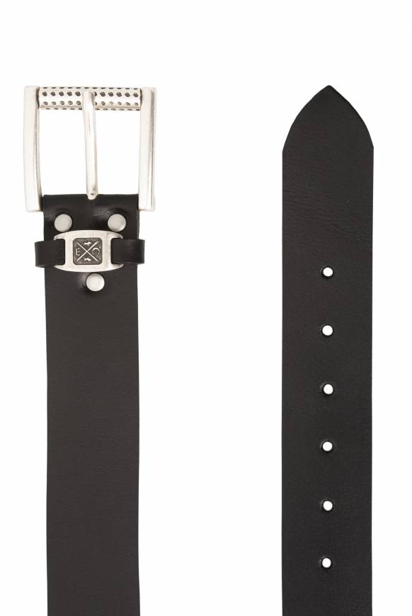 Soccx Ledergürtel Im Used Look Black