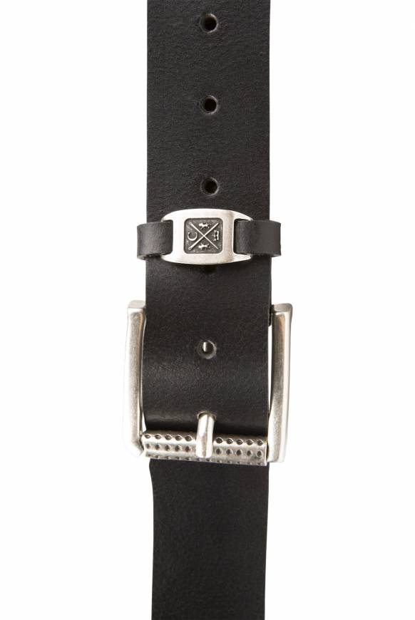 Soccx Ledergürtel Im Used Look Black