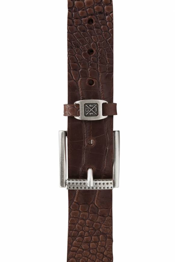 Soccx Ledergürtel Im Used Look Dark Brown
