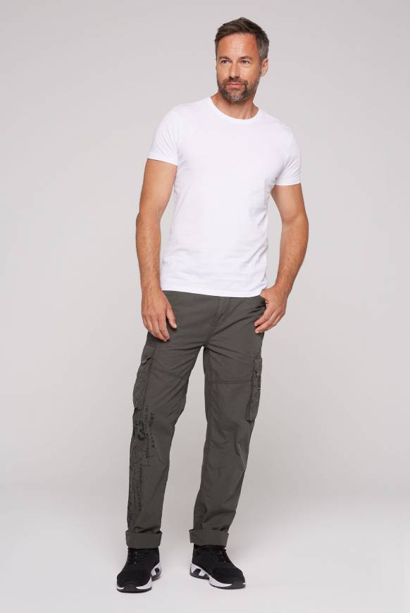 Soccx Leichte Cargohose Mit Label Prints Mud