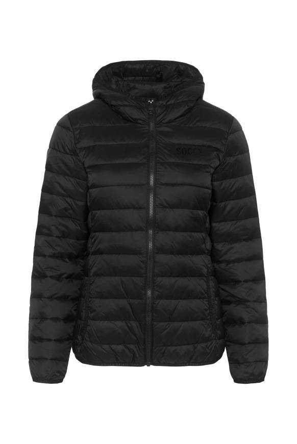 Soccx Leichte Steppjacke Mit Kapuze Black
