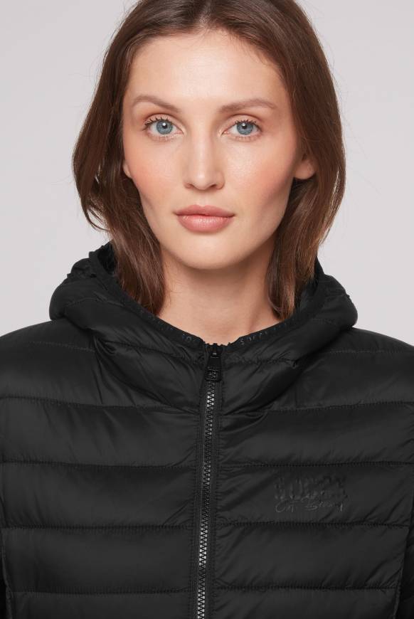 Soccx Leichte Steppjacke Mit Kapuze Black