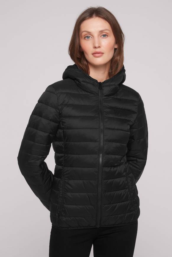 Soccx Leichte Steppjacke mit Kapuze black
