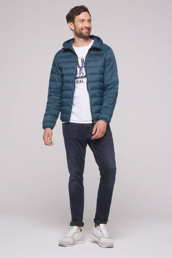 Soccx Leichte Steppjacke Mit Kapuze Blue Haze