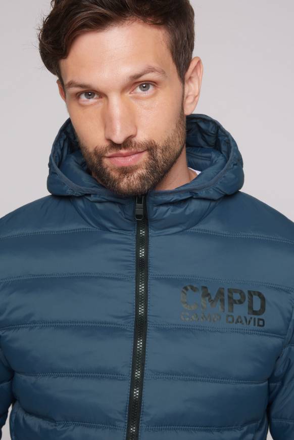 Soccx Leichte Steppjacke Mit Kapuze Blue Haze