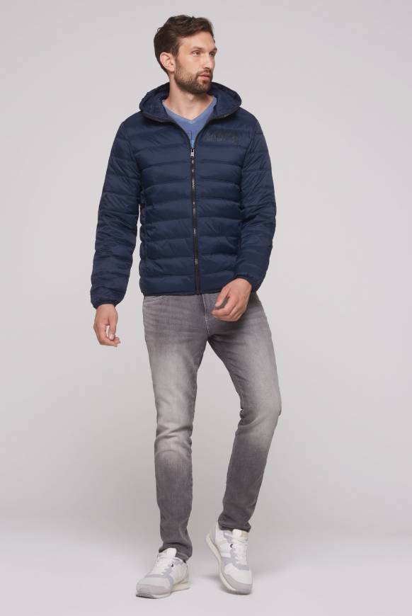 Soccx Leichte Steppjacke Mit Kapuze Blue Navy