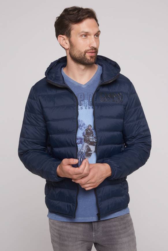 Soccx Leichte Steppjacke mit Kapuze blue navy