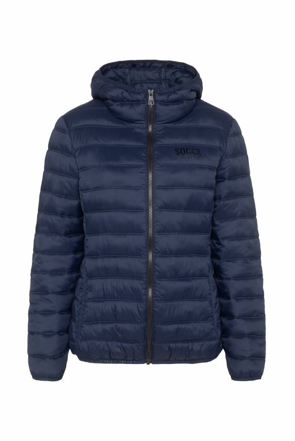 Soccx Leichte Steppjacke Mit Kapuze Blue Navy